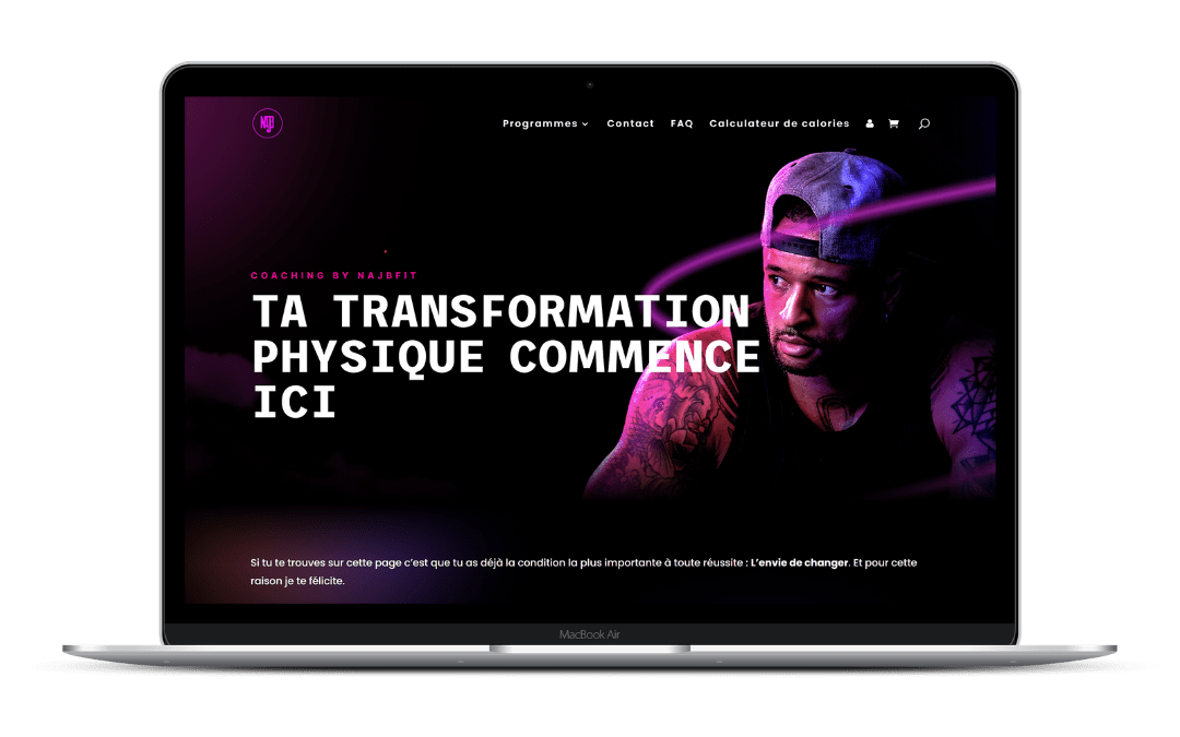 Réalisation d’un site web pour vente de coaching sportifs & gestion d’une campagne de mailing.